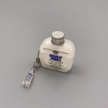 AirPods apsauginė dėklas su 3D buteliuko dangtelio dizainu ir graviruota grafika, suderinama su AirPods 4, AirPods Pro 2, Gen 3, Gen 5 ir Gen 2