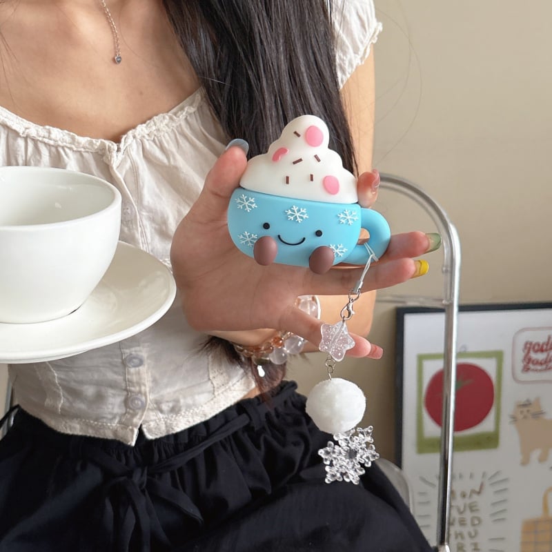 TPU калъф за AirPods Pro 3 и AirPods 2/3, релефен дизайн, мультяшен стил