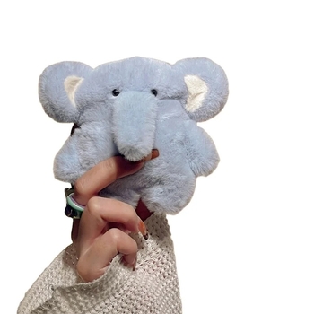 AirPods Pro калъф – силиконов карикатурен слон, защитен корпус със лепяща подложка, съвместим с AirPods Pro 1–4 поколения