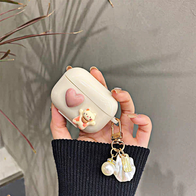 AirPods Pro TPU защитен калъф, полупрозрачен, изработен чрез инжекционно формоване, съвместим с AirPods Pro 1-ва/2-ра генерация