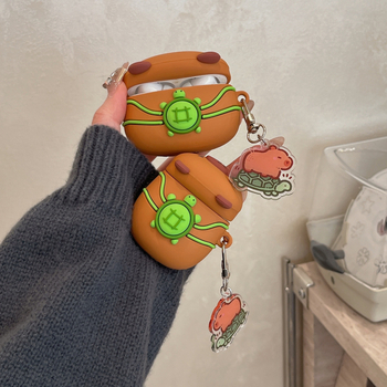 Dreams AirPods Pro калъф за капибара, силиконов, портативен мек корпус, карикатурен стил, инжекционно формован