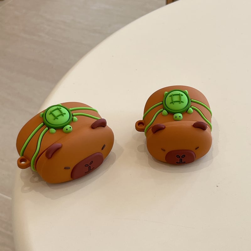 Dreams AirPods Pro калъф за капибара, силиконов, портативен мек корпус, карикатурен стил, инжекционно формован