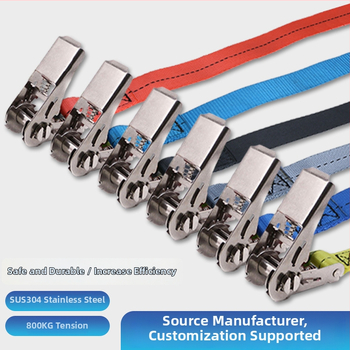 Jier nerūsējošā tērauda ratchet spriegošanas mehānisms kravu un bagāžai, 304 nerūsējošais tērauds, maksimālais slodze 0.8