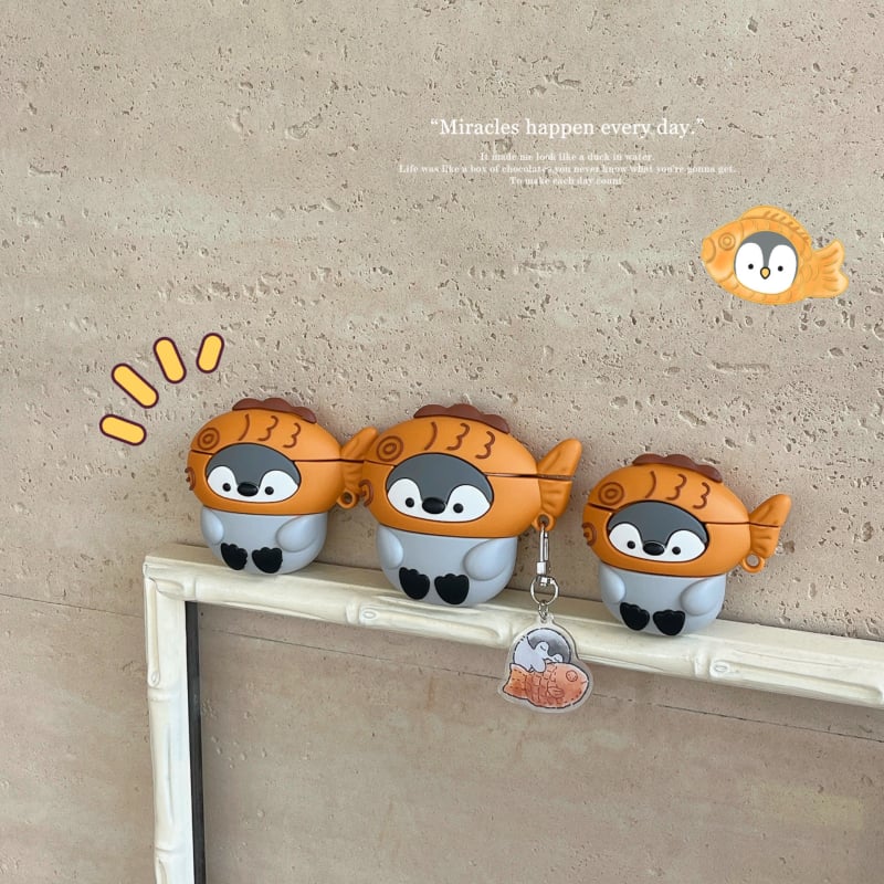 AirPods Pro 2 кейс – висулка, вдъхновен от тайяки, TPU, релефен, универсална съвместимост с Apple