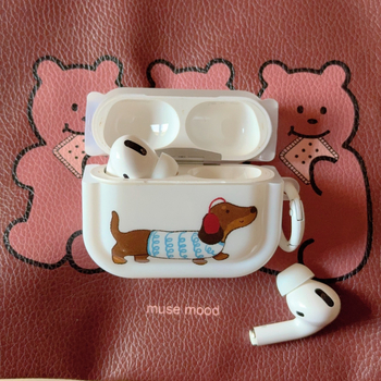 Slatka karikatura jazavčara za AirPods Pro 2/4, TPU zaštitna navlaka