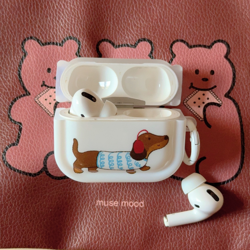 Slatka karikatura jazavčara za AirPods Pro 2/4, TPU zaštitna navlaka