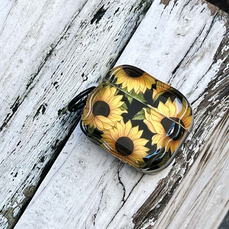 Θήκη AirPods με IMD και μοτίβο χρυσάνθεμο – σιλικόνη, καρτούν, για Apple AirPods 2/3, 4η γενιά και Pro 2