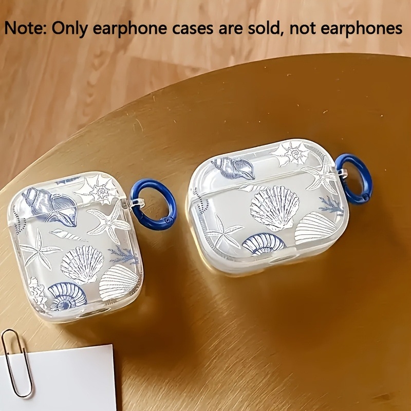 Torbica za slušalice s inspiracijom mora u obliku školjke za Apple AirPods 1–4 i AirPods Pro 2