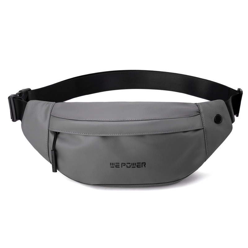 WEPOWER Geantă piept pentru bărbați — respirabilă, ultra-ușoară, reduce povara; Material: nylon; Căptușeală: poliester; Model: monocrom; Primăvară 2025