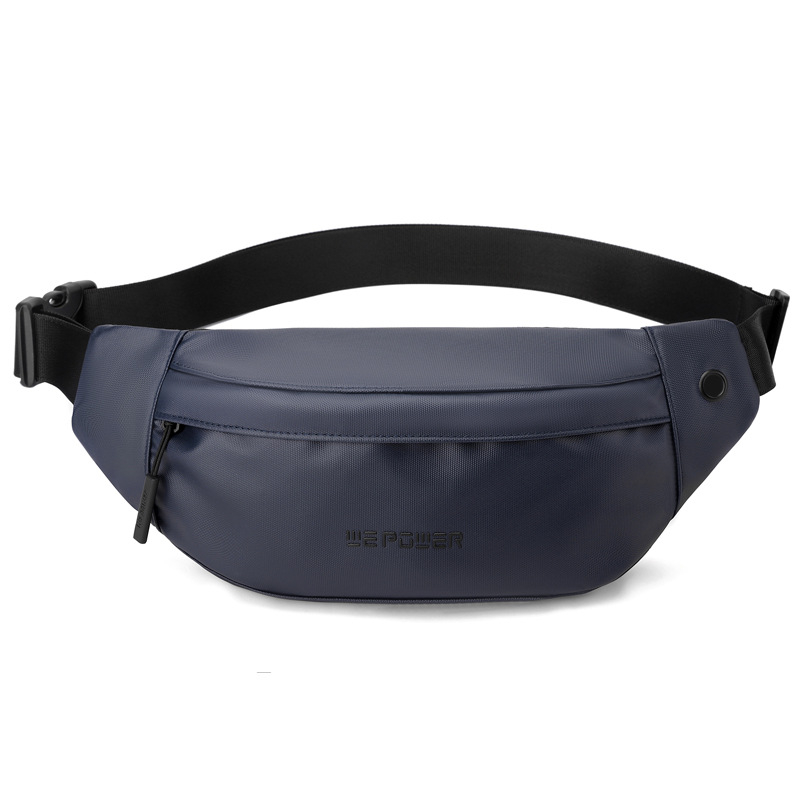 WEPOWER Geantă piept pentru bărbați — respirabilă, ultra-ușoară, reduce povara; Material: nylon; Căptușeală: poliester; Model: monocrom; Primăvară 2025