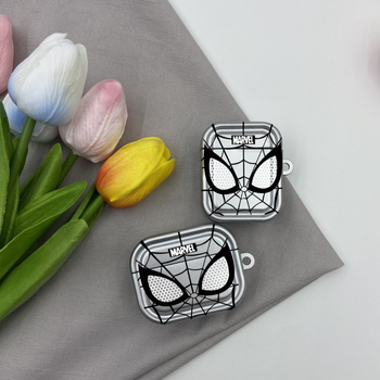 Carcasă TPU Spider-Man pentru Apple AirPods Pro 2 și AirPods Generațiile 1–3, Portabilă, Semi-Transparentă, Turnare prin injecție