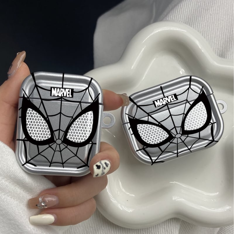 Carcasă TPU Spider-Man pentru Apple AirPods Pro 2 și AirPods Generațiile 1–3, Portabilă, Semi-Transparentă, Turnare prin injecție