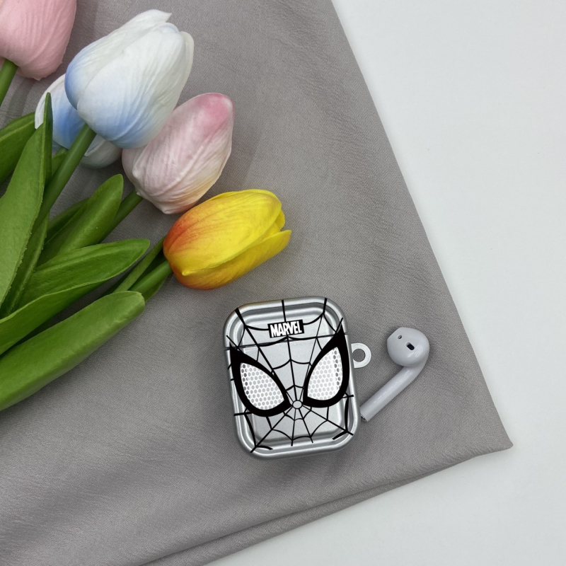 Carcasă TPU Spider-Man pentru Apple AirPods Pro 2 și AirPods Generațiile 1–3, Portabilă, Semi-Transparentă, Turnare prin injecție