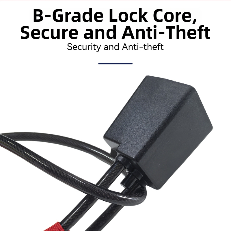 Stūres bloķētājs - Keyma, tērauda kabelis, B klases cilindrs, universāla saderība ar automobiļiem