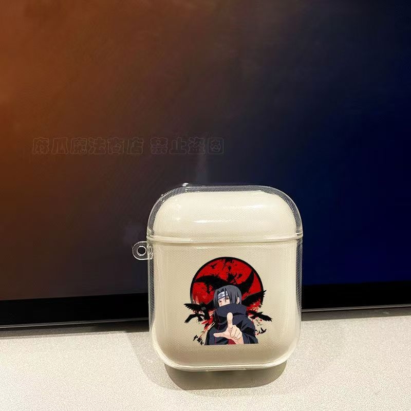 Carcasă AirPods 1/2 – Naruto Obito, design desen animat, TPU, turnare prin injecție, potrivire universală