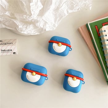 Carcasă Doraemon din silicon pentru AirPods Pro – husă moale, turnare prin injecție, compatibilă cu Apple AirPods Pro