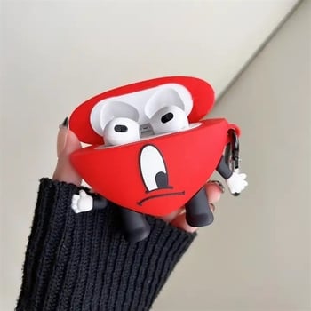 Mingyu силиконов предпазен калъф за AirPods Pro, 2-ро и 3-то поколение — мек корпус, карикатурен дизайн