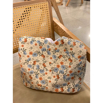 Geantă Tote din pânză cu design floral artistic, formă verticală pătrată, deschidere deschisă, stil proaspăt și dulce, două curele de umăr