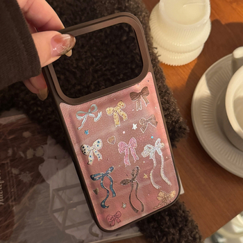 Θήκη κινητού με γυάλινο πίσω μέρος, χειροποίητη, γεωμετρική υφή, συμβατή με Apple