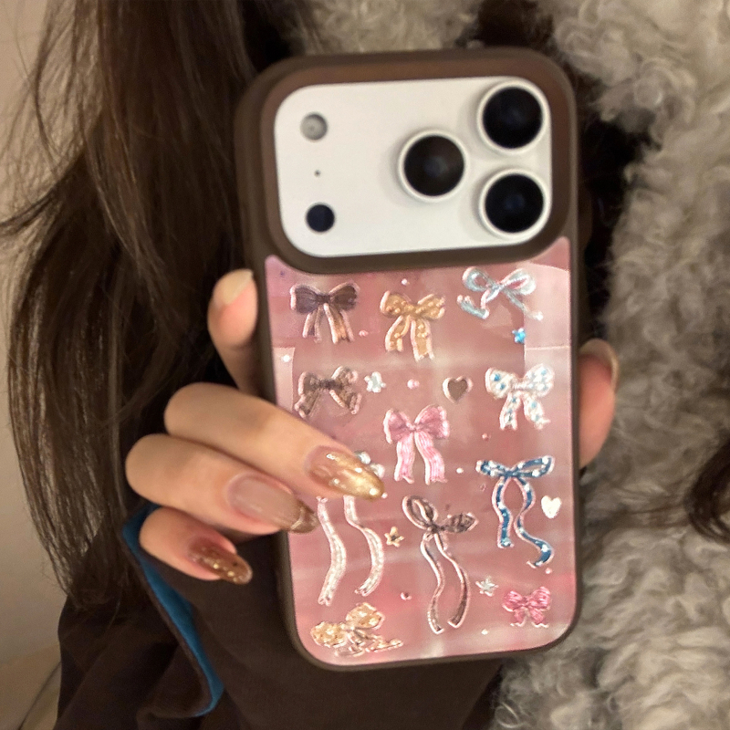 Θήκη κινητού με γυάλινο πίσω μέρος, χειροποίητη, γεωμετρική υφή, συμβατή με Apple