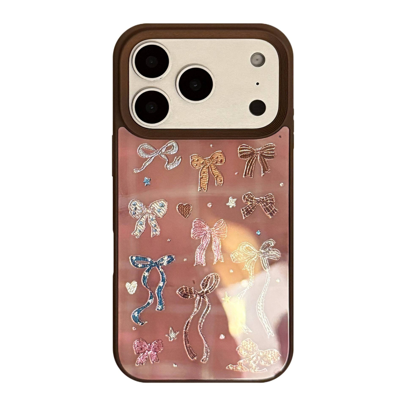 Θήκη κινητού με γυάλινο πίσω μέρος, χειροποίητη, γεωμετρική υφή, συμβατή με Apple