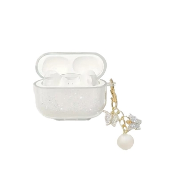 Carcasă TPU pentru AirPods 1/2 — semi-transparentă, textură embosată, portabilă, protecție