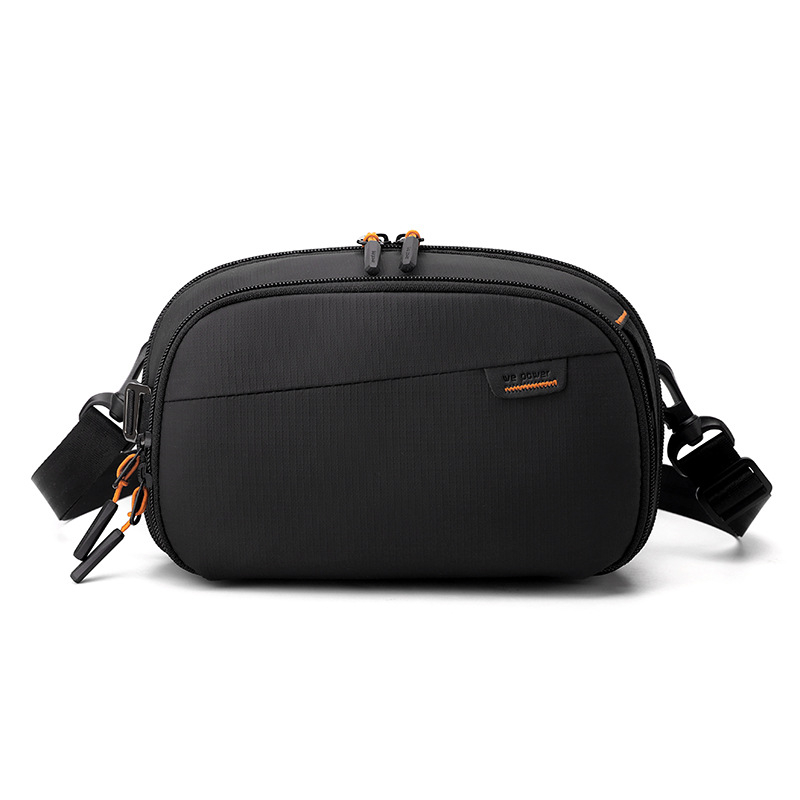 WEPOWER Geantă de umăr pentru bărbați din nylon, cu compartiment pentru cabluri, rezistentă la apă și uzură