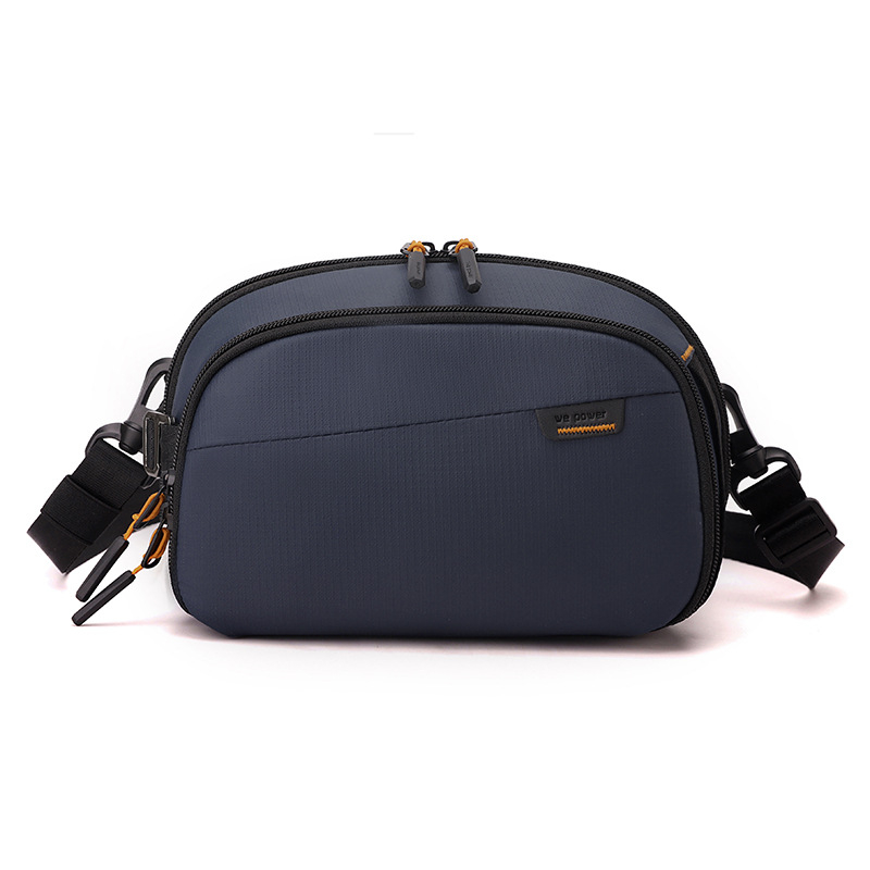 WEPOWER Geantă de umăr pentru bărbați din nylon, cu compartiment pentru cabluri, rezistentă la apă și uzură