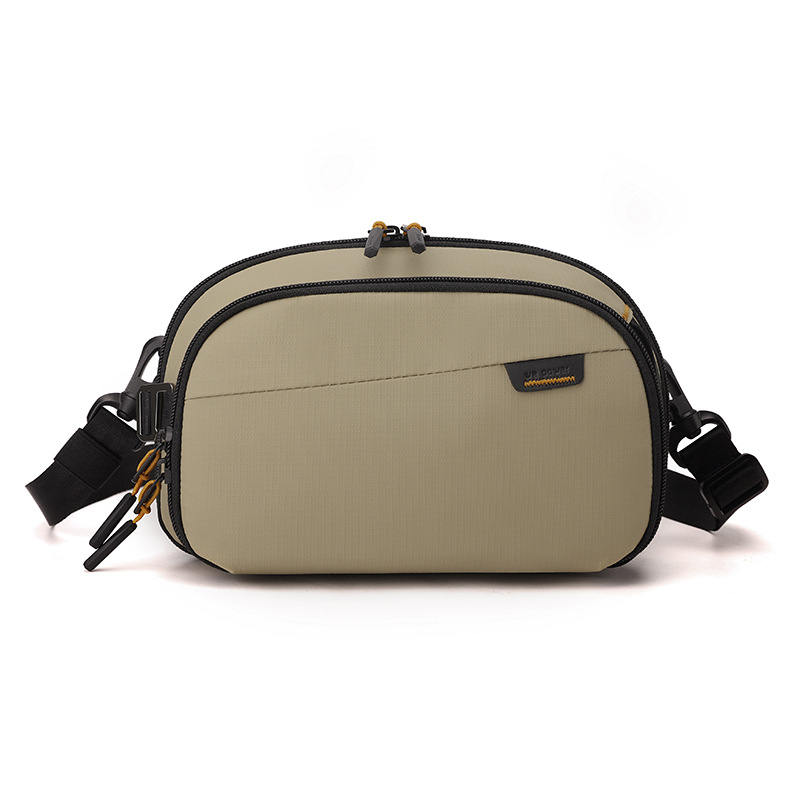 WEPOWER Geantă de umăr pentru bărbați din nylon, cu compartiment pentru cabluri, rezistentă la apă și uzură