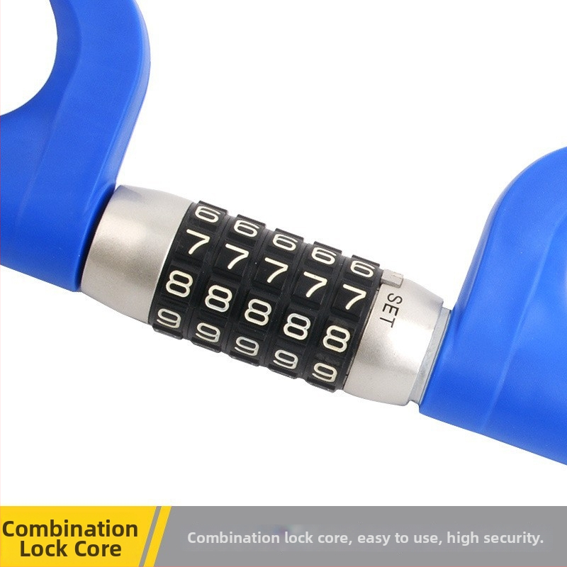 Zámok na riadenie volantu, U-tvar, kovové telo, meďový valec, model B-556, univerzálne použitie