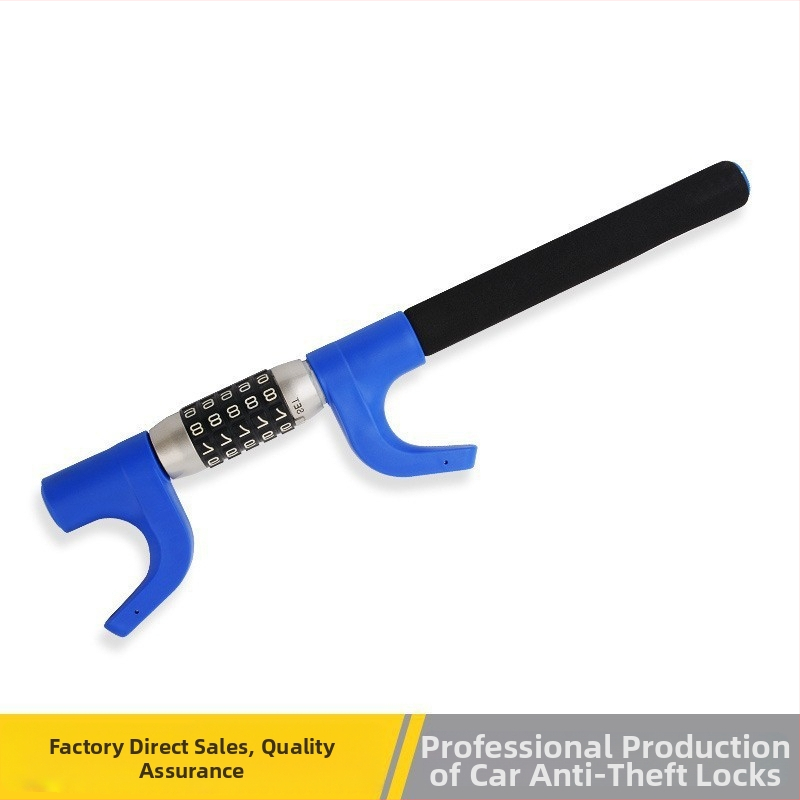 Zámok na riadenie volantu, U-tvar, kovové telo, meďový valec, model B-556, univerzálne použitie