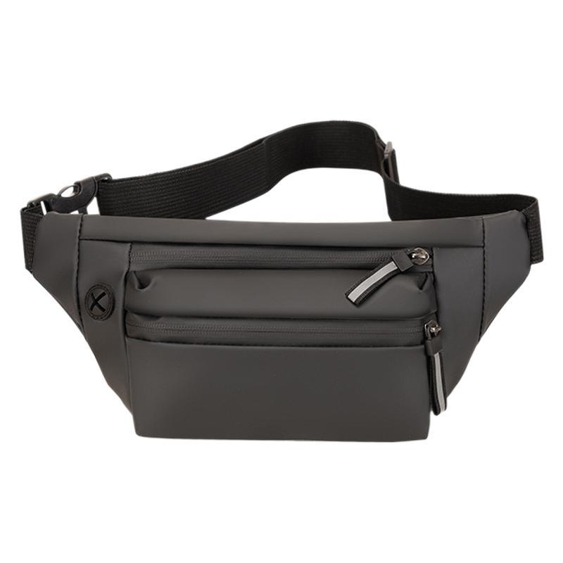 Geantă de piept pentru bărbați – Material: Skin Membrane; Impermeabilă; Rezistentă la abraziune; Anti-furt; Captușală poliester