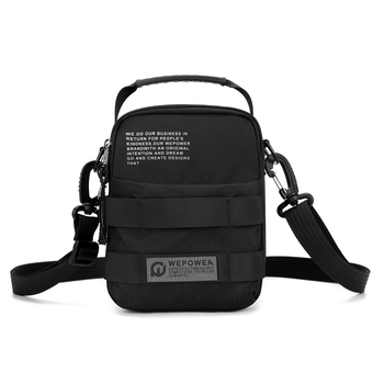 WEPOWER Geantă de umăr pentru bărbați — Nailon, Impermeabilă, Model: Litere, Primăvara 2025