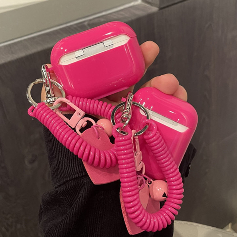 Privjesak u obliku srca ružičasto-crvene boje za futrolu AirPods Pro