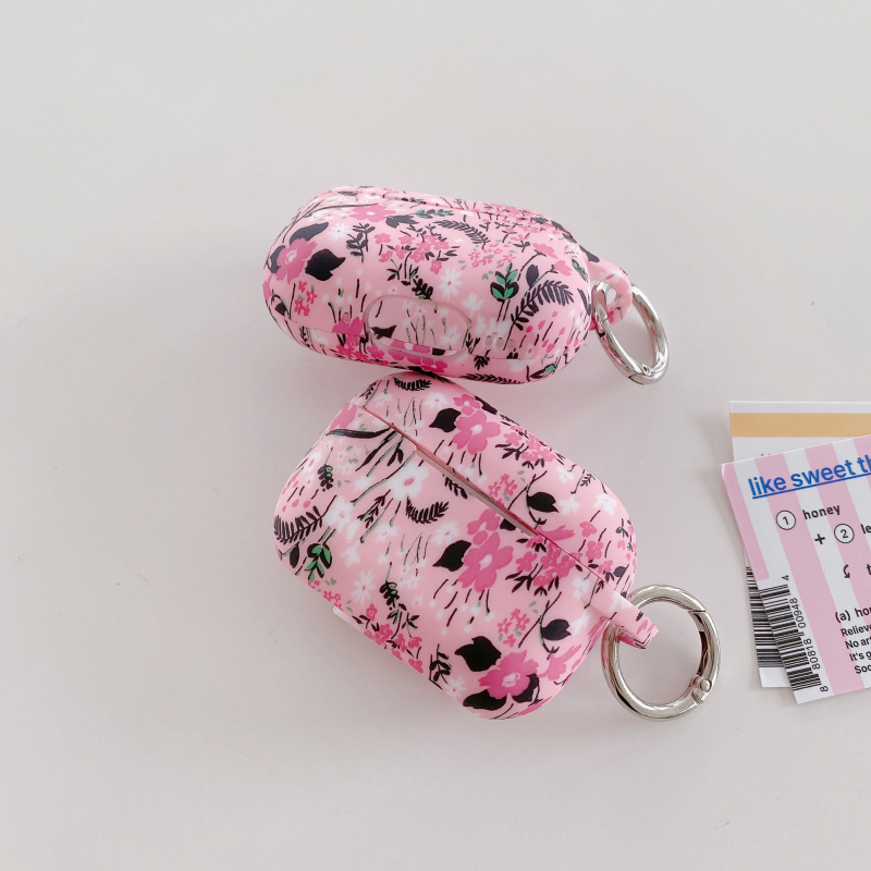 Carcasă de protecție pentru AirPods – silicon cu model floral, personalizabilă și universală (Silicon | Personalizabil, Universal | Transfer termic | Compatibilă cu Apple)