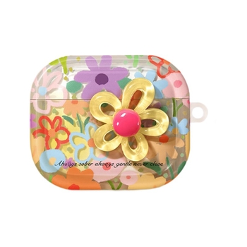 Carcasă pentru AirPods 4-a generație și AirPods Pro 2-a generație – TPU, imprimare, model floral de primăvară, personalizabil