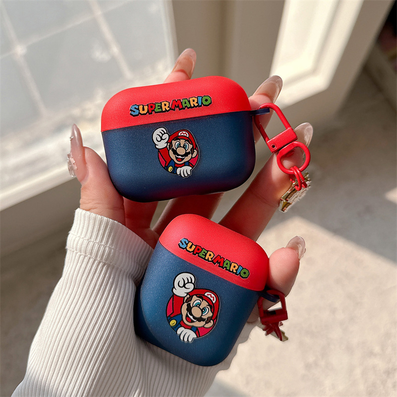 TPU mekano kućište s Mario likom za Apple AirPods 4. generacije, 2. i 3. generacije te AirPods Pro 2