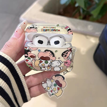 Carcasă AirPods - TPU, gravură în relief, portabilă, semi-transparentă, universală, compatibilă cu AirPods de la Apple