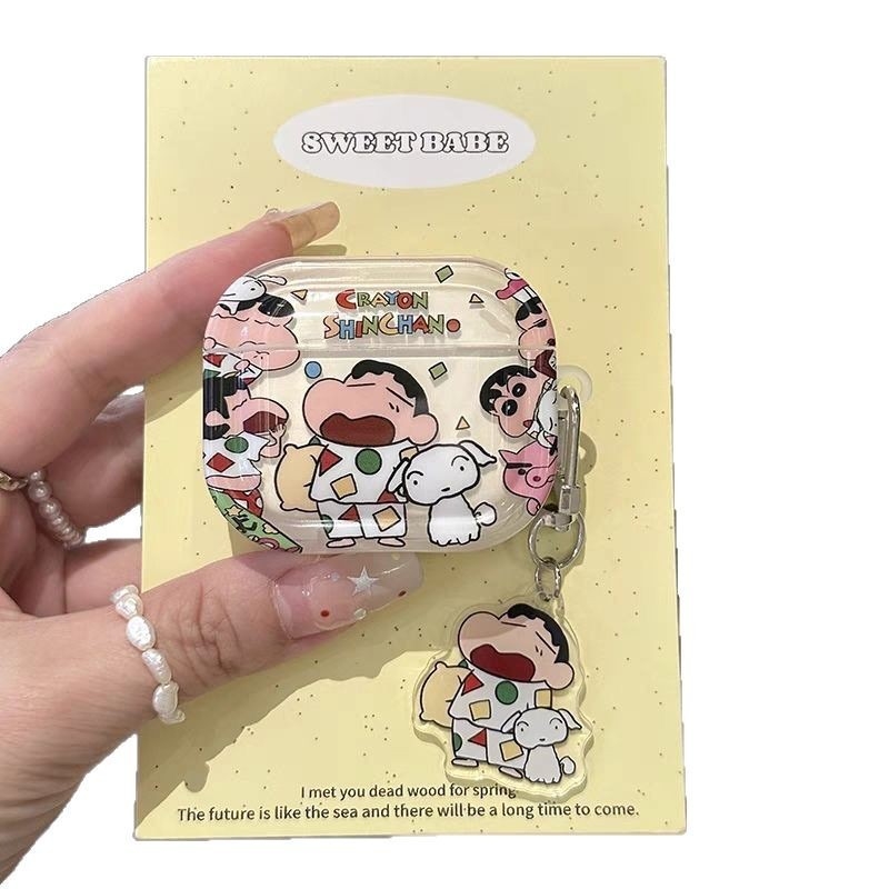 Carcasă AirPods - TPU, gravură în relief, portabilă, semi-transparentă, universală, compatibilă cu AirPods de la Apple