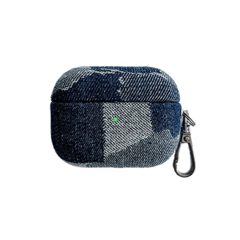 AirPods Pro denim tok – kemény tok, kézzel készült, testreszabható, Apple AirPods Pro 1/2/3/4 generációkhoz