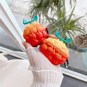 Carcasă protecție AirPods 4 Gen - design One Piece Devil Fruit, PVC, husă moale tip shell, injecție prin turnare, compatibil cu Apple