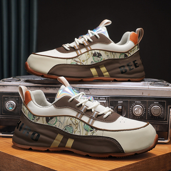 Platformcipő, Színblokkal, Felsőrész mikroszálas bőr, Kerek orr, Rejtett sarok 3-5 cm