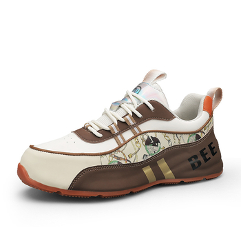 Platformcipő, Színblokkal, Felsőrész mikroszálas bőr, Kerek orr, Rejtett sarok 3-5 cm