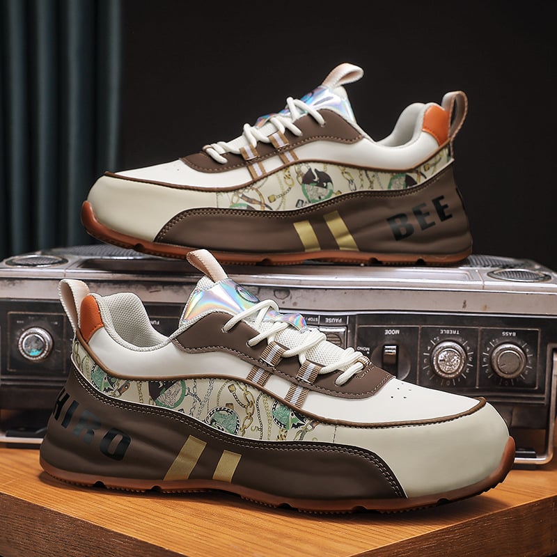 Platformcipő, Színblokkal, Felsőrész mikroszálas bőr, Kerek orr, Rejtett sarok 3-5 cm