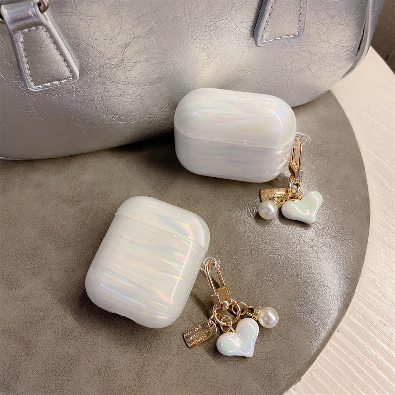 Husă AirPods Pro cu model inimă, TPU moale, stil desen animat, pentru AirPods Pro 3-a generație și Pro 2-a generație, personalizare disponibilă