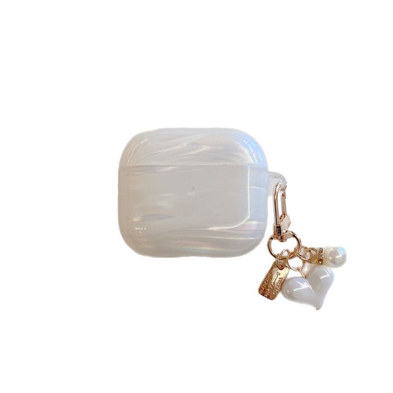 Husă AirPods Pro cu model inimă, TPU moale, stil desen animat, pentru AirPods Pro 3-a generație și Pro 2-a generație, personalizare disponibilă