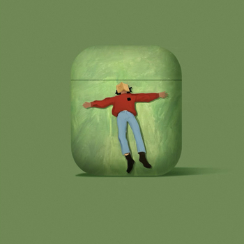 Husă AirPods 4, silikon, finisaj mat, design în relief, stil desene animate, compatibil cu Apple