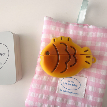 Ochranný obal na AirPods Pro s motívom Taiyaki – mäkký PVC kryt, karikatúrny štýl, vstrekovacie formovanie, kompatibilný s AirPods Pro 3./4. generácie a Pro 2