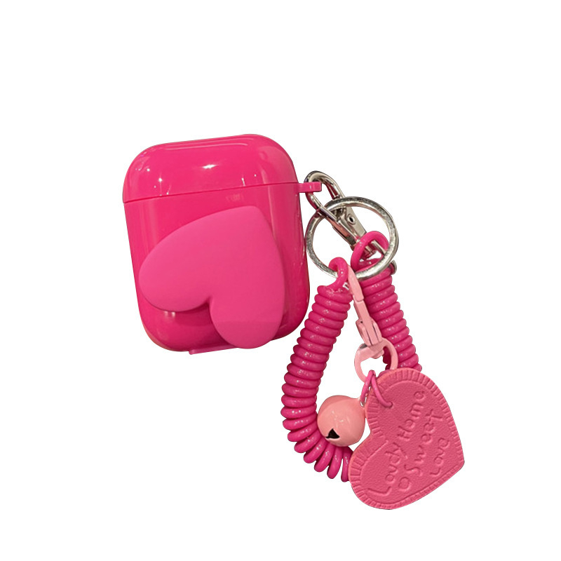 TPU puzdro pre AirPods 2. generácie, reliéfna štruktúra, polopriesvitné, prenosné