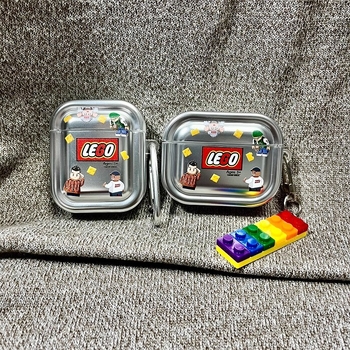 Ochranný obal pre AirPods 4/3 a AirPods Pro 2 — TPU, ručne vyrobený; prenášateľný štýl; prispôsobiteľný; polopriesvitný karikatúrny dizajn